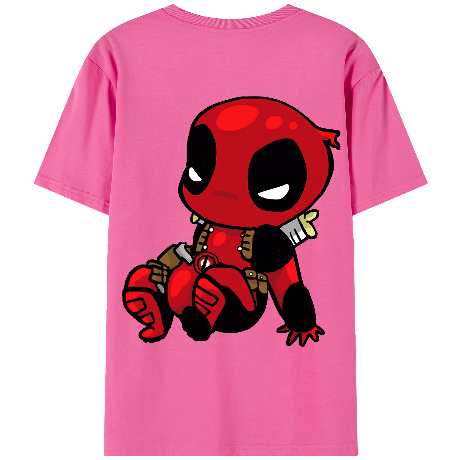 （画像用） Deadpool デッドプール レディース半袖Tシャツ(バックプリント)